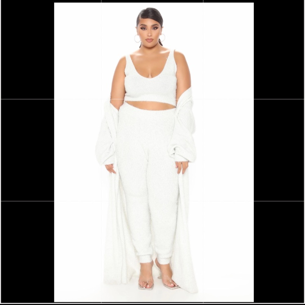 Salem 3 Piece Sweater Legging Set - Silver